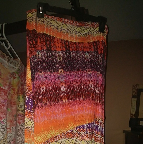 Beautiful Bright Multicolored Maxi Skirt - Picture 2 of 5